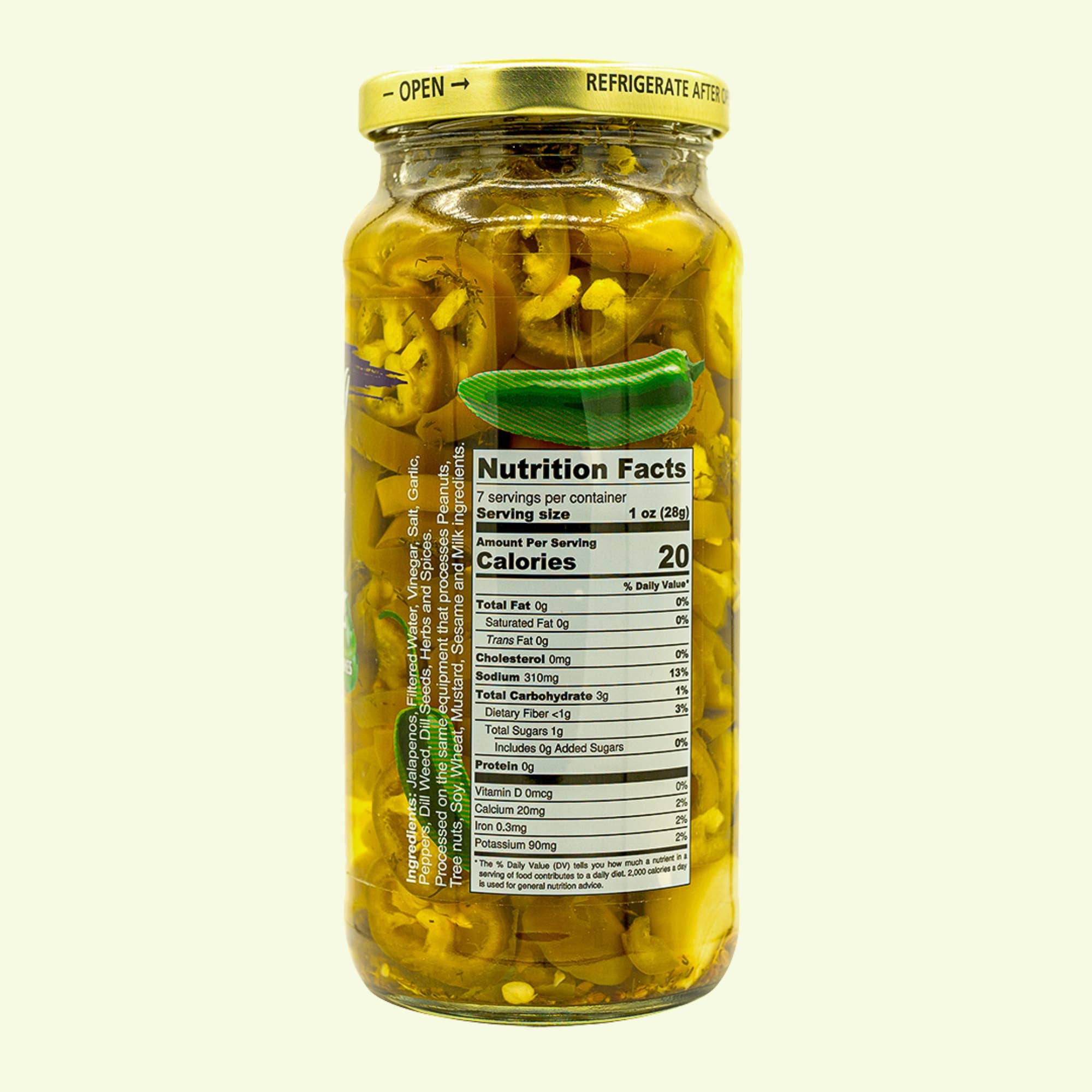 Ayurveg | NudeVeg Pickles - Wholesale Pickled Vegetables - Handcrafted Pickled Jalapenos | Spicy Dill | 16oz3