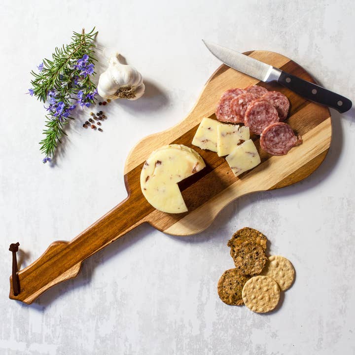 Totally Bamboo - Wholesale Cutting Board - Rock & Branch® Shiplap Series Ukulele Serving Board