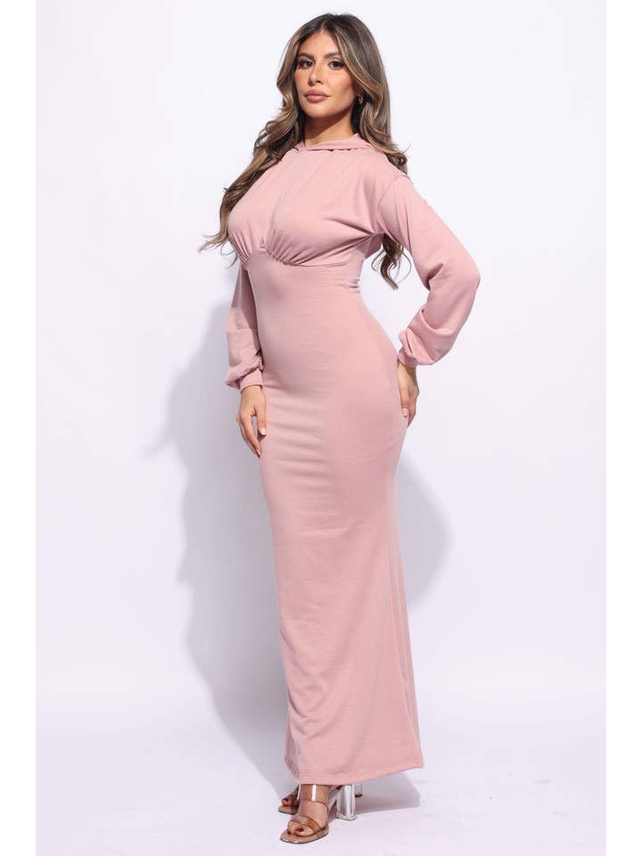 K Too – wholesale Dress – Women's – Hoodie maxi dress7