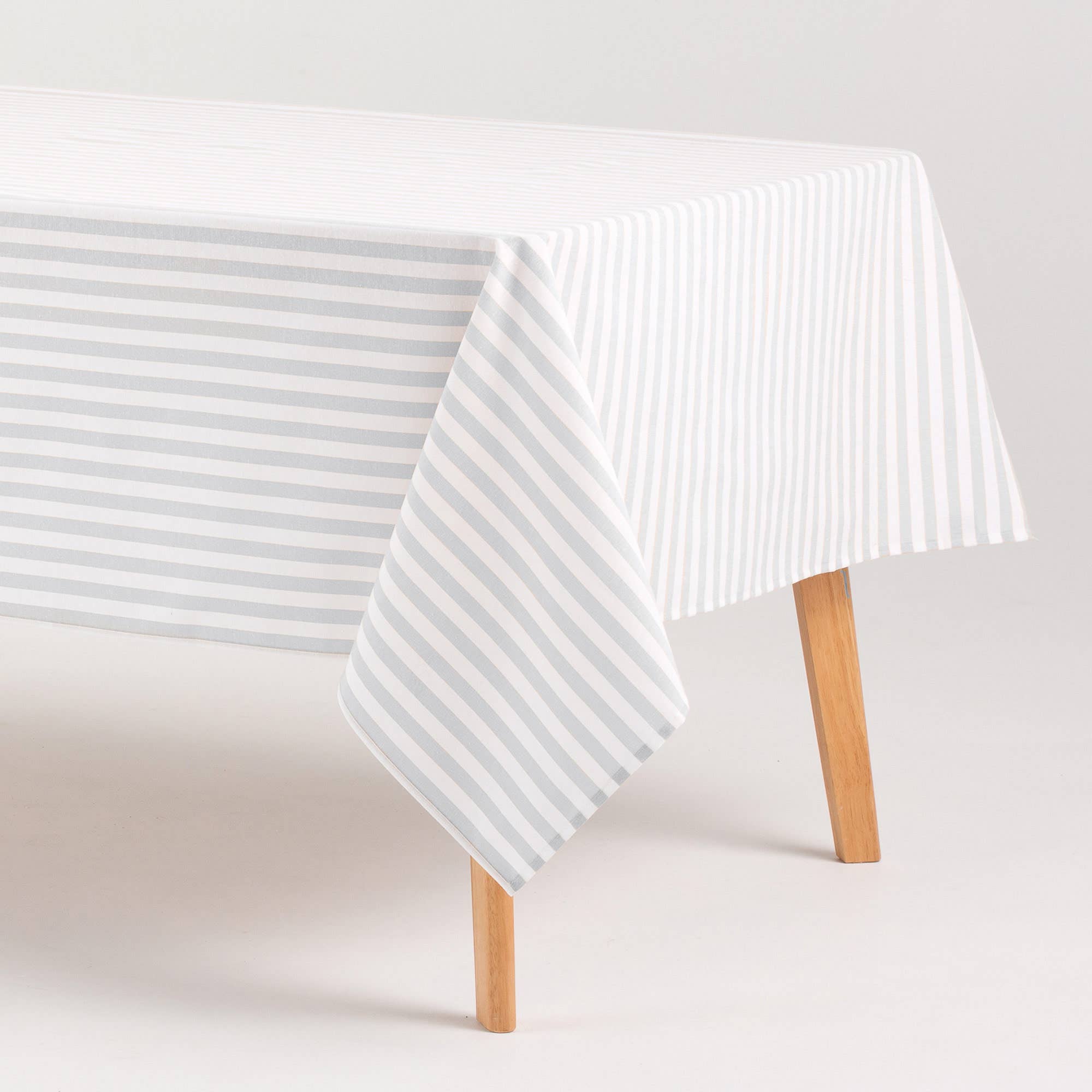 GAMUSI - Wholesale Tablecloth - Stain-resistant cotton tablecloth fabric feel stripes ALMA15