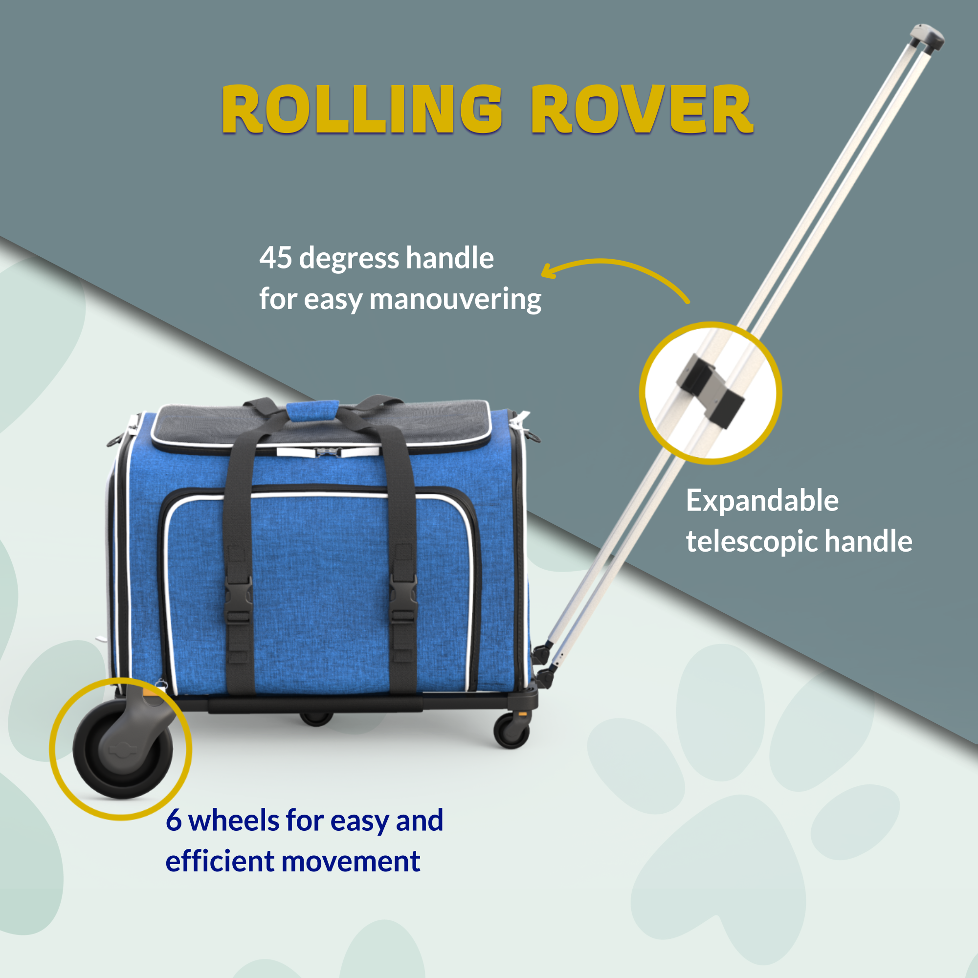 Katziela - Venta al por mayor Transportín - Gatos y perros - Transportadora para mascotas Katziela Rolling Rover con ruedas, expandable y autorizada para aerolíneas31