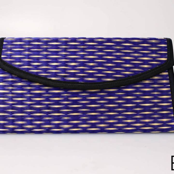 Baskets of Cambodia - Vente Pochette – femme - Pochette La Pria avec sangle tressée