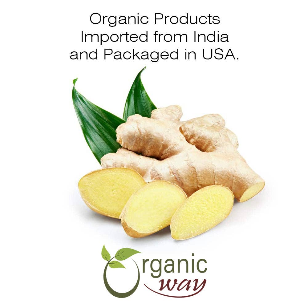Organic Way LLC - Venta al por mayor Especias secas - Polvo de raíz de jengibre (Zingiber officinale Roscoe) para té herbal - Certificado Kosher y USDA | No transgénico y sin gluten | Analizado cuidadosamente | Bolsa resellable | 100 % crudo de India9
