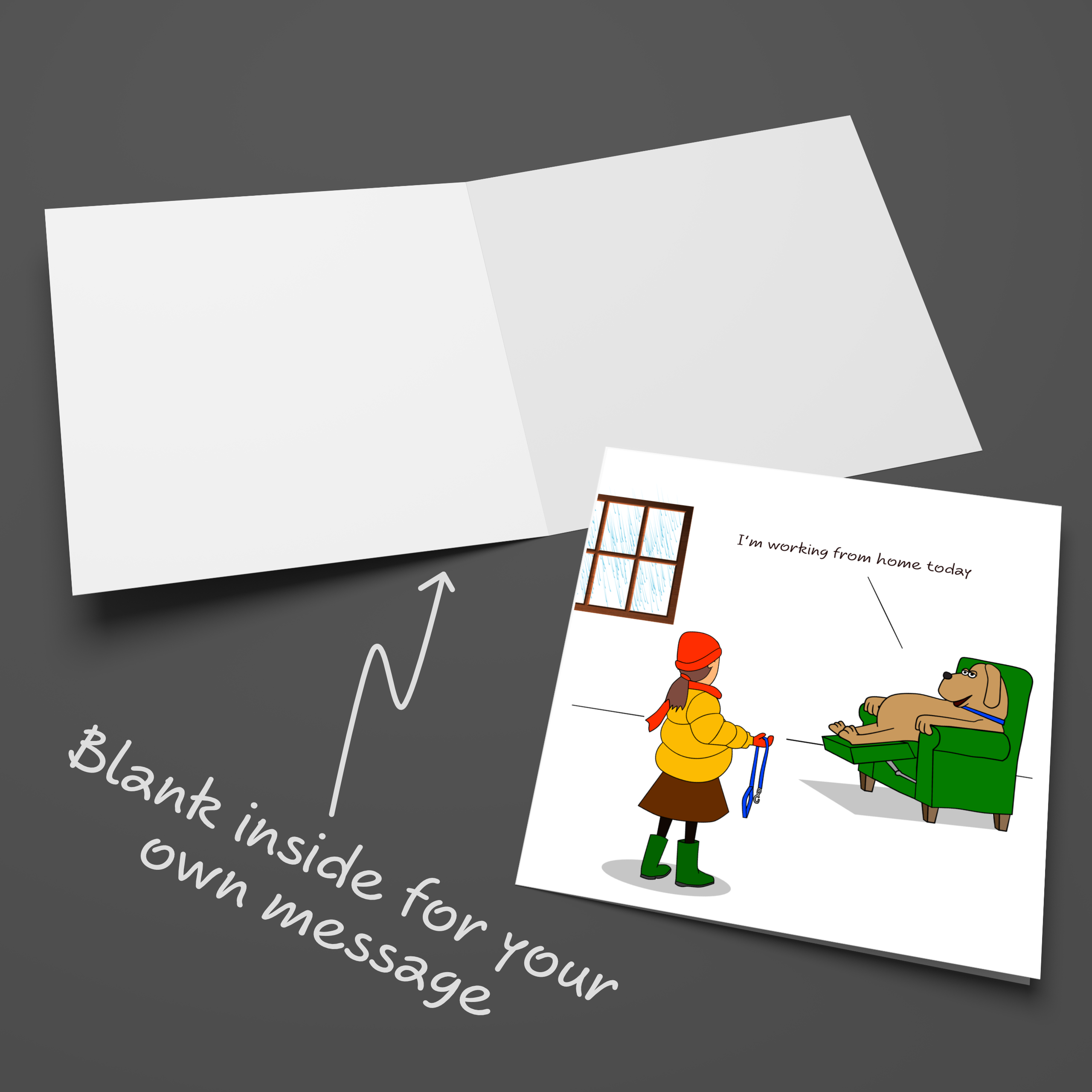 Swizzoo Cards – wholesale Birthday card – Funny Birthday Card for Dog Owner for Dad Mum Friend Family Work from Home Humorous Cute Cheeky Labrador Retriever Spaniel4