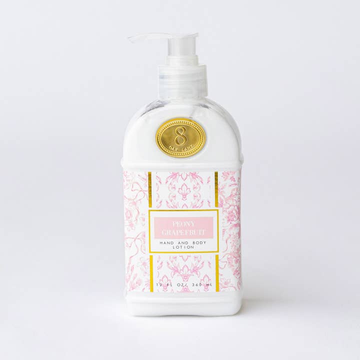 8 Oak Lane - Wholesale Hand & Body Lotion - Peony Grapefruit 300ml Hand & Body Lotion1