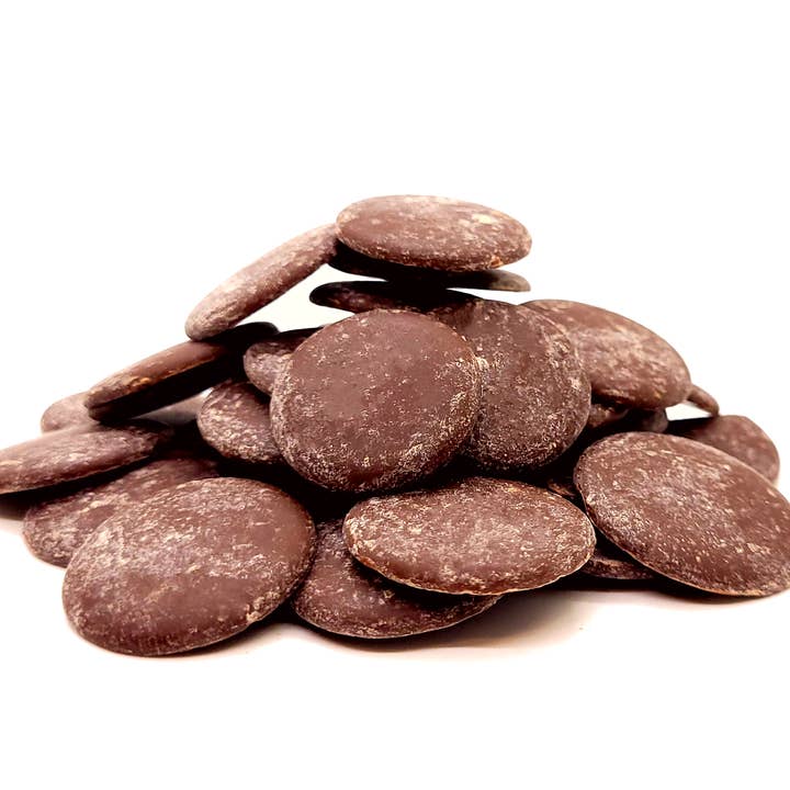 Fair Trade Vegan Milk Chocolate Discs - Vegan/Gluten Free for wholesale by Pure Lovin' Chocolate