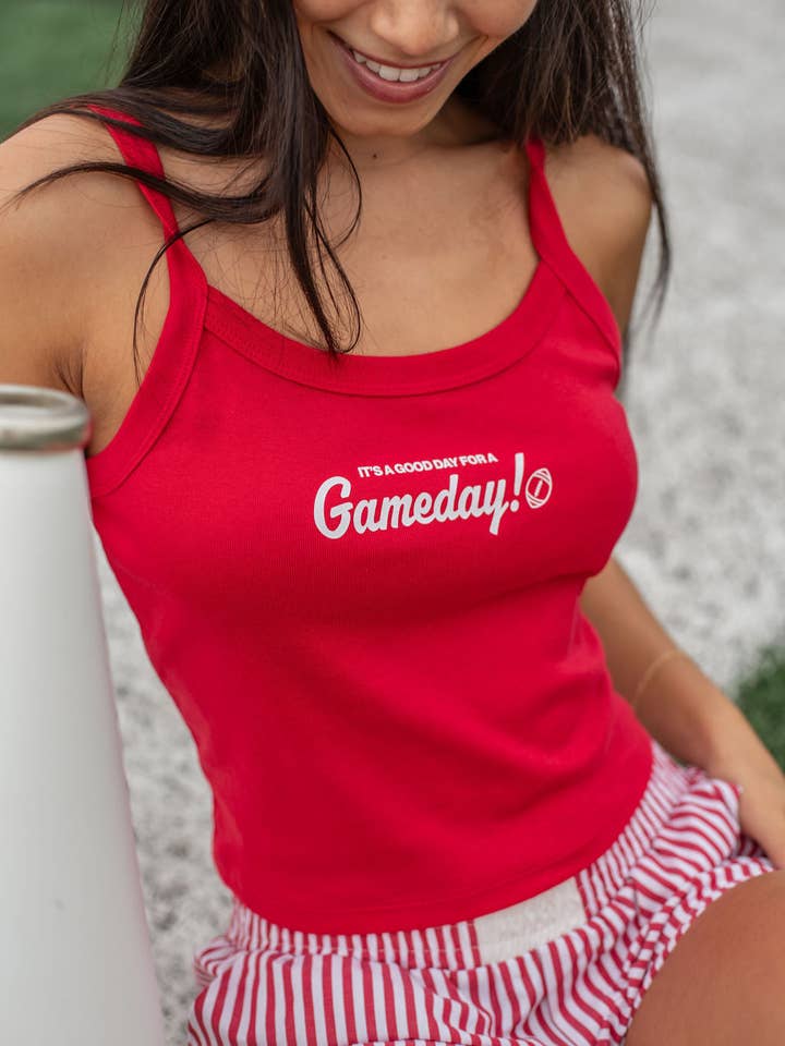 Good Day For A Gameday Tank Top for wholesale by Four Sisters