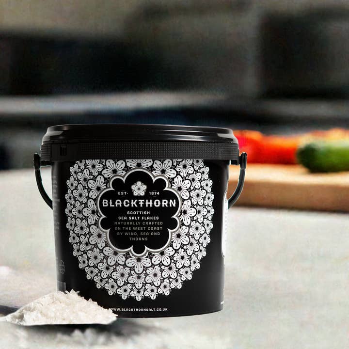 Mrs Bridges - Wholesale Salt - Blackthorn Scottish Sea Salt Foodservice Tub (3lb Container)1