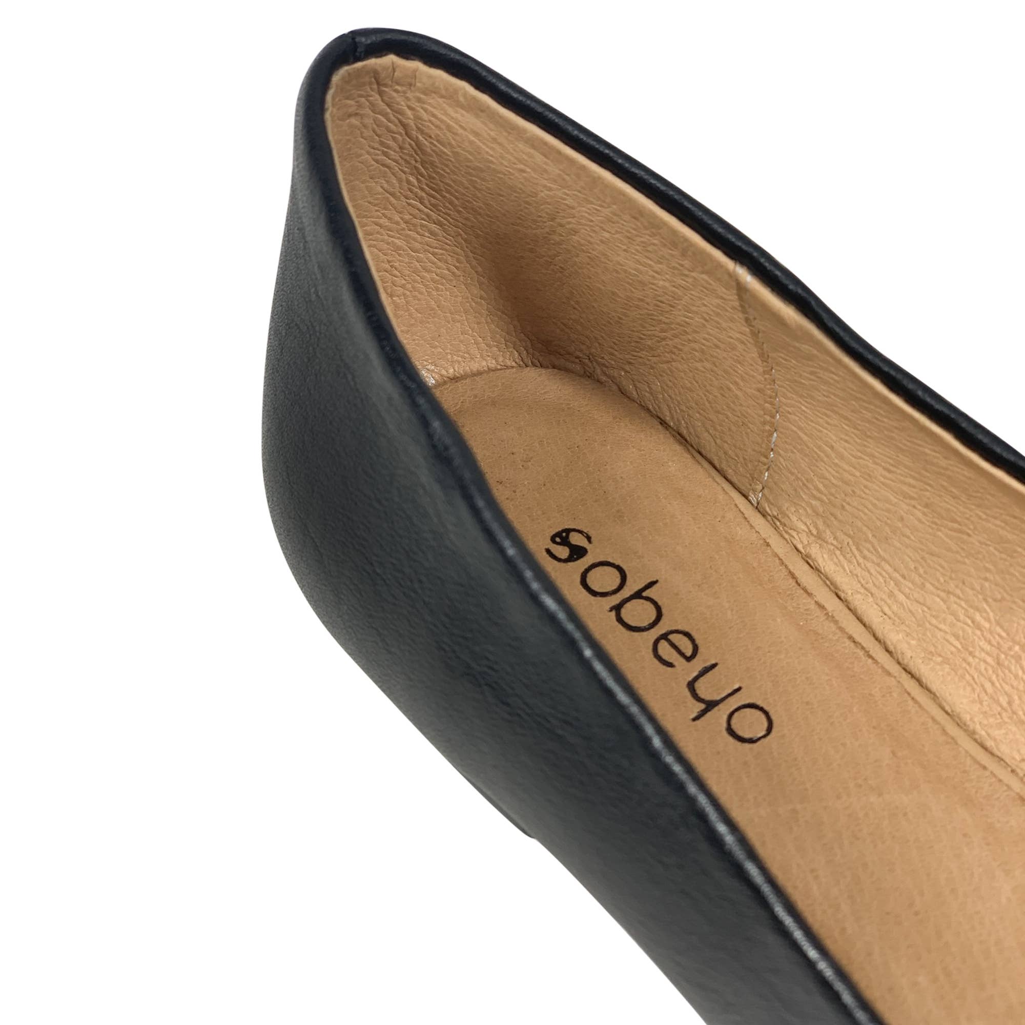 SOBEYO - Wholesale Flats - Women's - Pointed Toe Genuine Leather Ballet Flats Memory Foam Cushion7