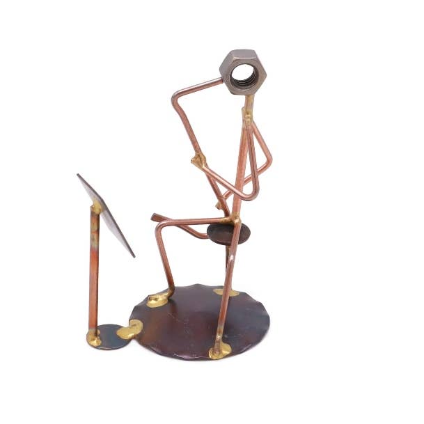 Rock Creek Metal Craft - Vente Décorations de table - Saxophone avec pupitre2