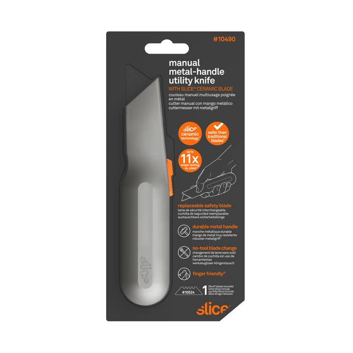 Utility Knife, Metal Handle, Manual for wholesale by Slice