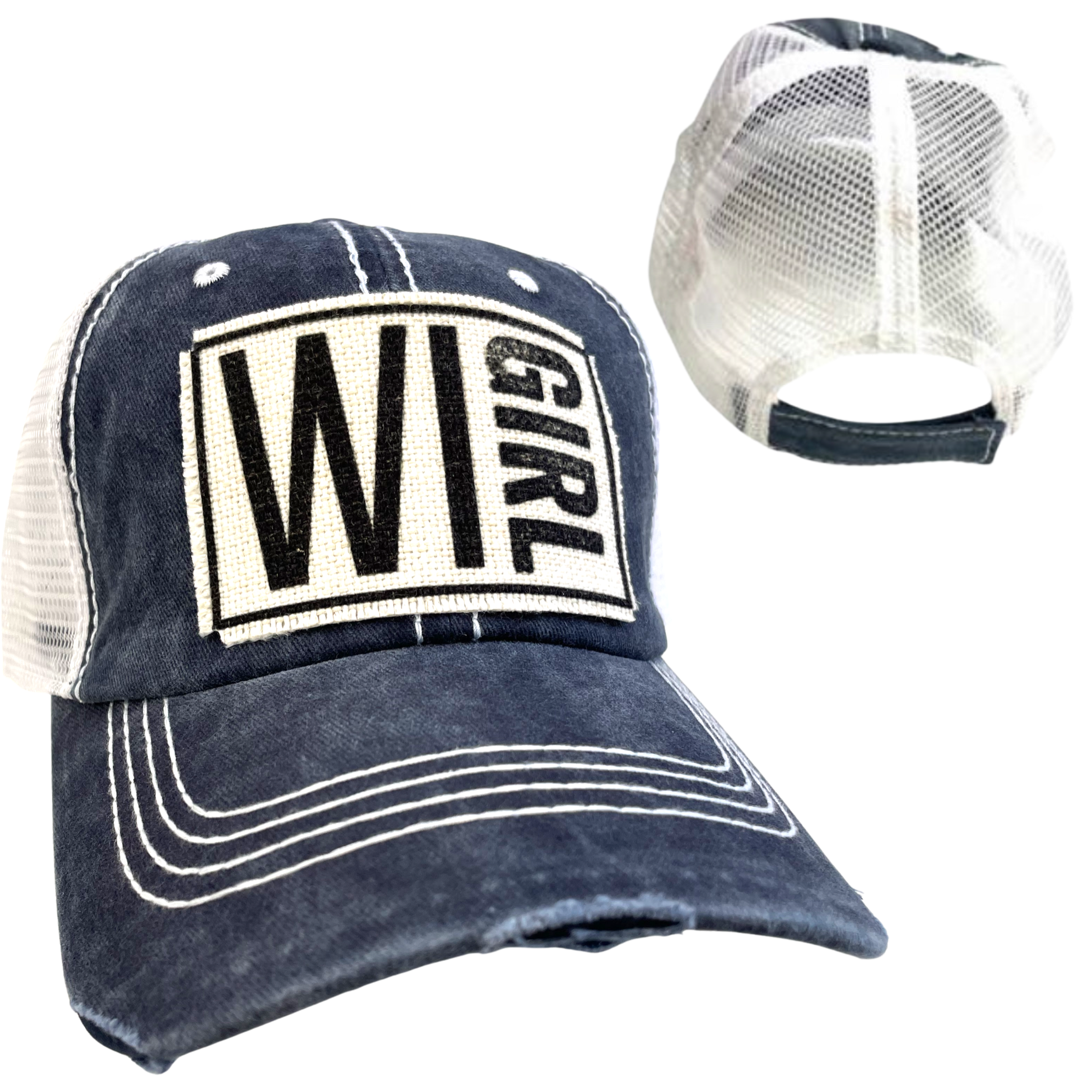dkhandmade - Wholesale Trucker Hat - Women's - WISCONSIN GIRL HATS4