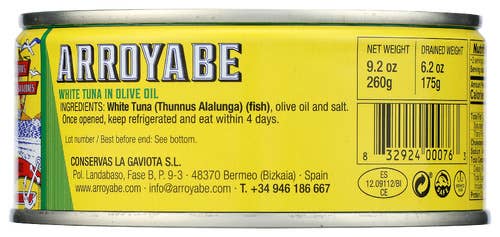 Matiz - Wholesale Tinned Fish - Arroyabe Bonito in Oil - 9.2oz Round Tin1