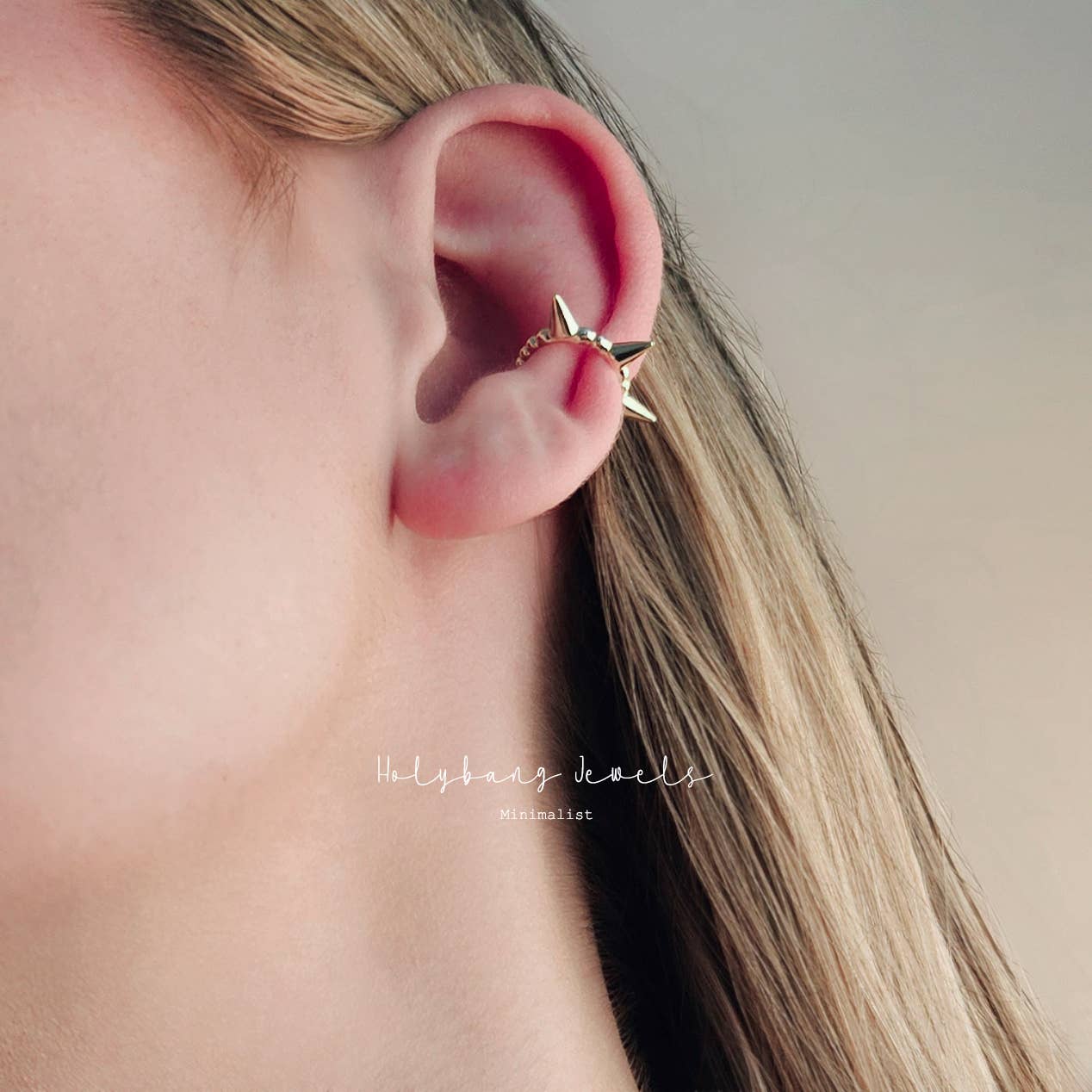 HolyBang Jewels - Wholesale Cuff/Wrap Earrings - SPIKE EAR CUFFS - E-S19190