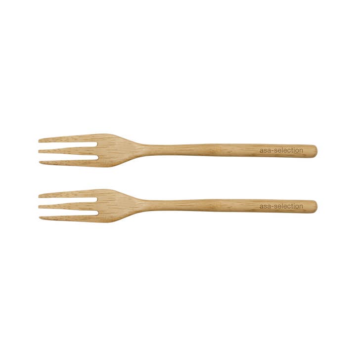 WOOD Serving Utensils - Forks (Set of 2) *2-3 MO Lead Time for wholesale by ASA Selection