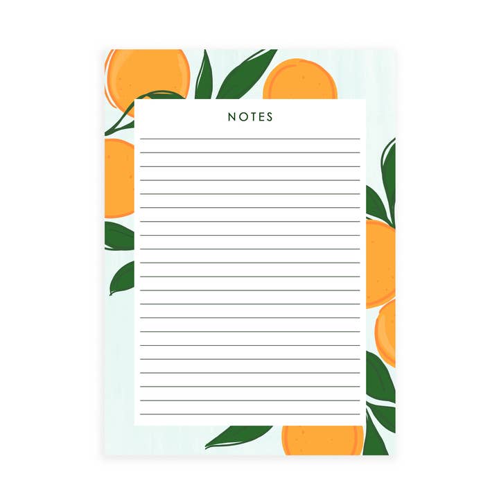 Notitieblok - Vers fruit, citrussinaasappels, clementine voor wholesale door Instead of Ashes