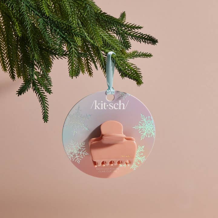KITSCH - Wholesale Hair Clip - Women's - Holiday Recycled Plastic Claw Clip 1pc - Rosewood