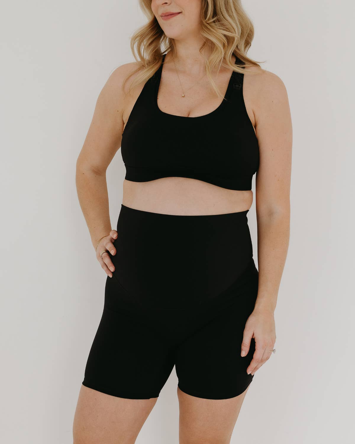 AXK Maternity - Wholesale Shorts – Maternity - AXK CORE Maternity Bike Short - Black