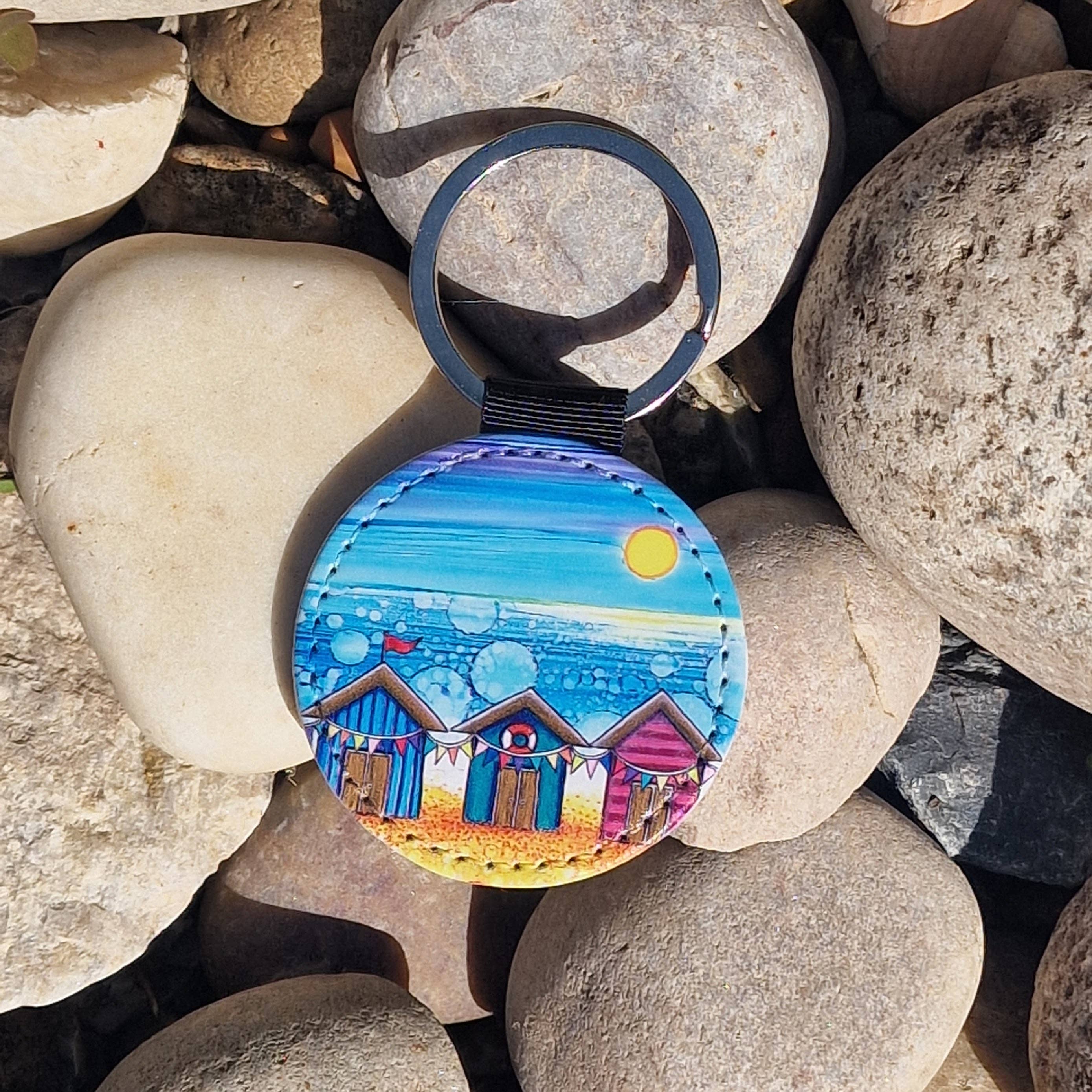 By Jo Crafts - Vendita all'ingrosso Portachiavi - Unisex - 87/90-KR - Portachiavi in Finta Pelle a Forma di Capanna da Spiaggia8