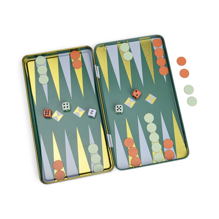 Designworks Collective – wholesale Board game – Gentlemen's Hardware Travel Backgammon3