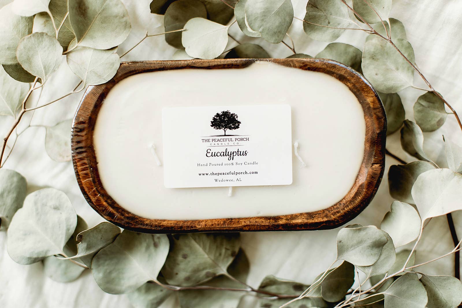 The Peaceful Porch Candle Co. , LLC - Wholesale Pot/gevulde kaars - Eucalyptus soja kaars5