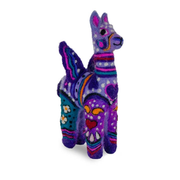 Lanart Alpaca - Wholesale Decorative Figurine - Alpaca Alebrije 6.5" - Artisan Hand-Felted Alpaca Sculpture1