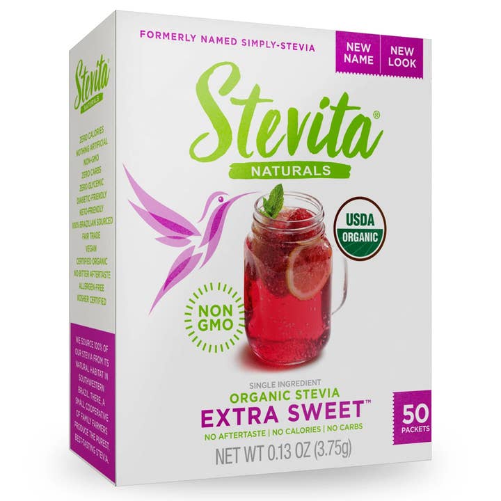 Extra Sweet Organic Stevia, Box for wholesale by Stevita Naturals