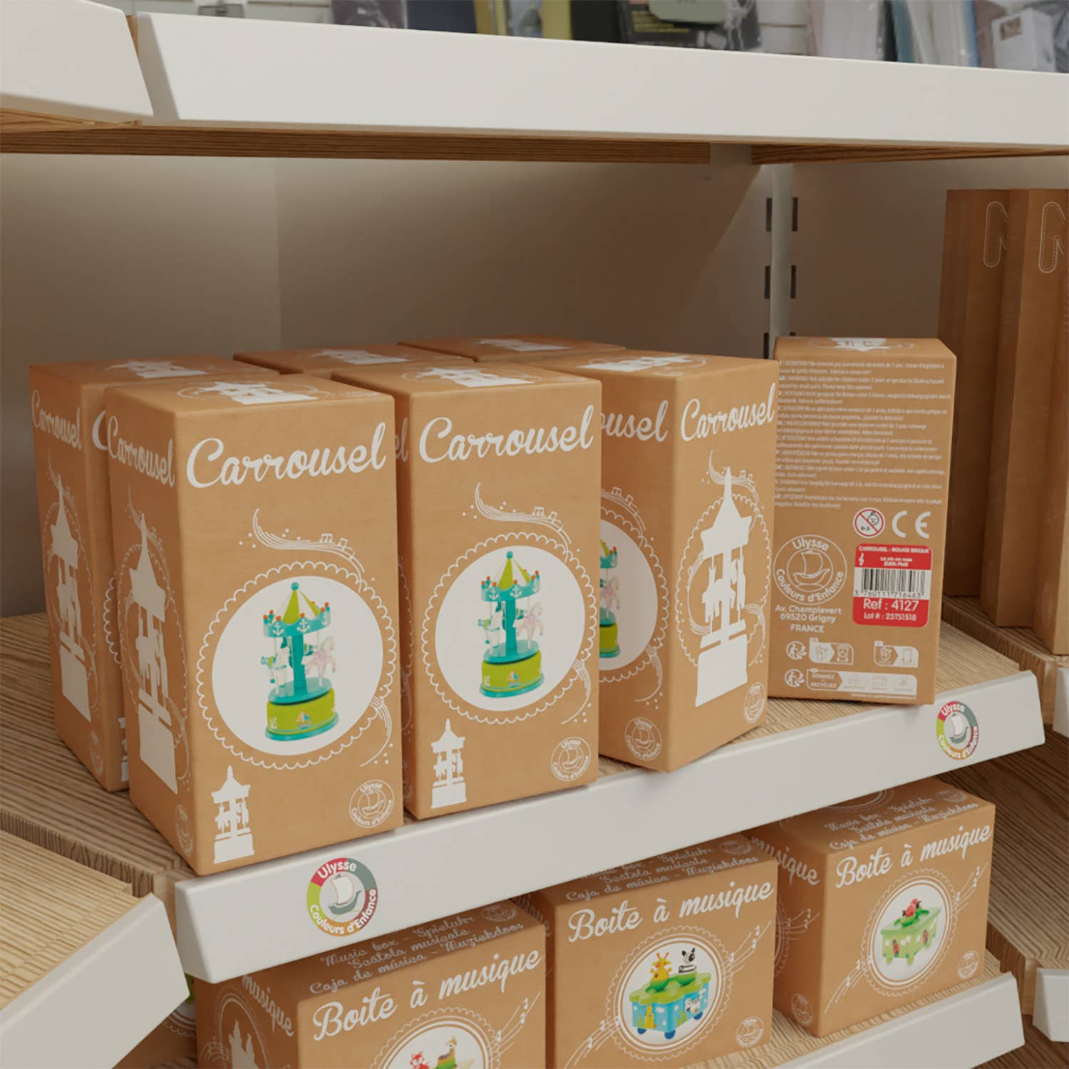 Ulysse Couleurs d'Enfance - Wholesale Music Box - Kids & Baby - CAROUSEL: GREEN (PM)1