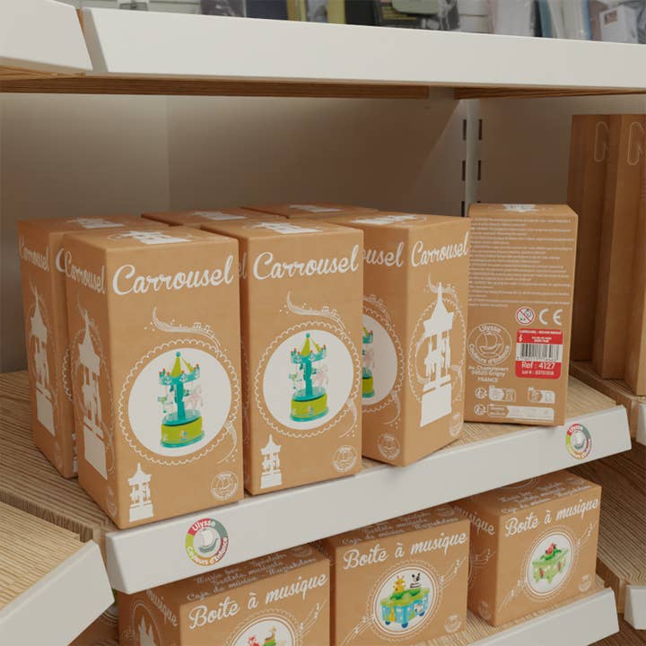 Ulysse Couleurs d'Enfance - Wholesale Music Box - Kids & Baby - CAROUSEL: GREEN (PM)1
