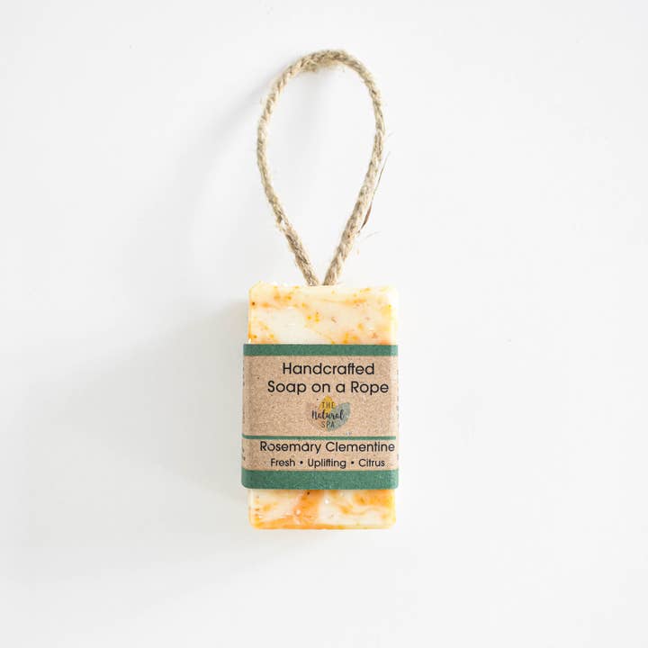 The Natural Spa Cosmetics - Wholesale Bar Soap - Rosemary Clementine Cold Press Soap on a rope - Palm Free4