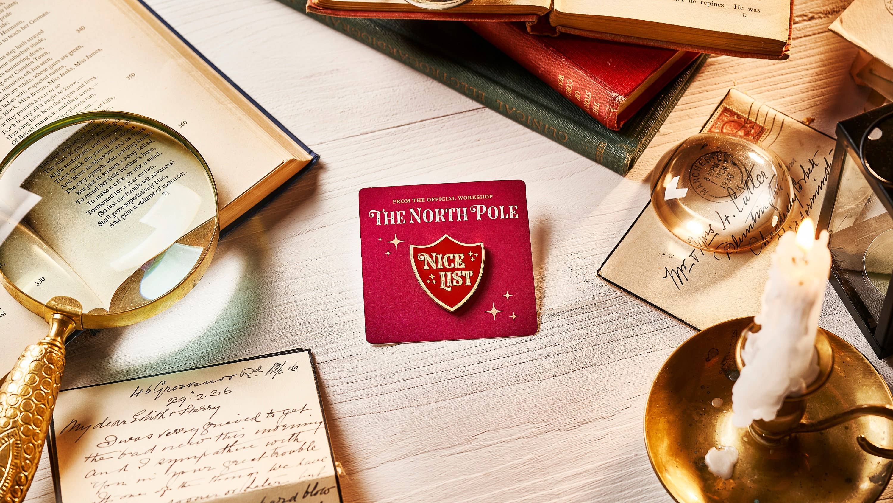 The Handmade Christmas Co. - Wholesale Christmas Decoration - Kids & Baby - Nice List Badge Enamel Pin for Christmas & Children5