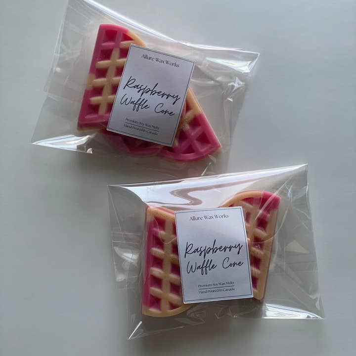 Allure Wax Works - Wholesale Wax Melt - Raspberry Waffle Cone Wax Melts0