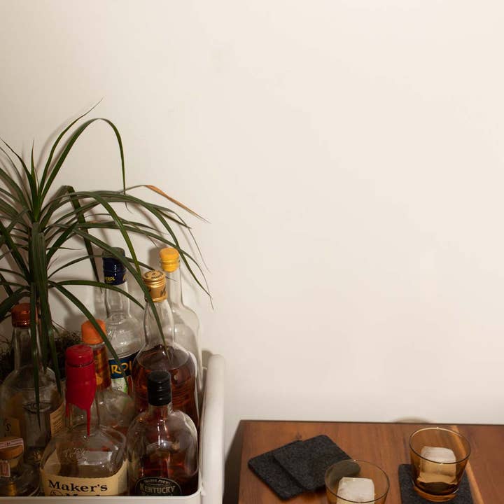 Kohle Bierfilzl Merinowollfilz Untersetzer Quadrat Anthrazit für den Großhandel auf Faire2