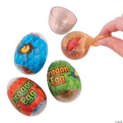 Fun Express - Wholesale Putty/Slime - Kids - DINOSAUR IN SLIME FILLED EGG