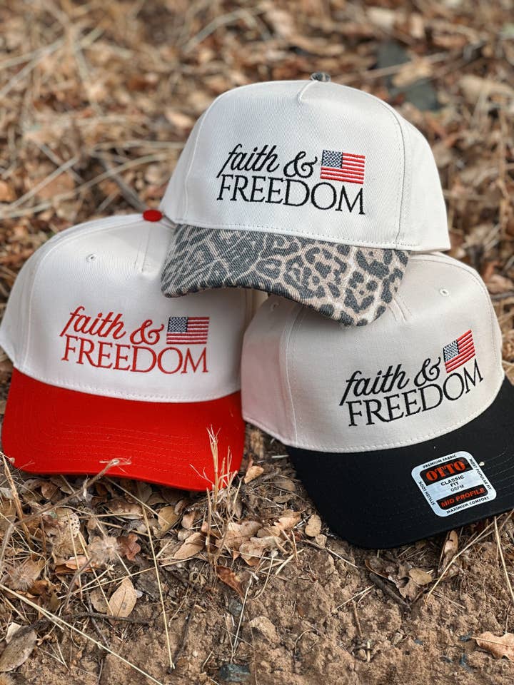 Casquette brodée Foi & Liberté pour la vente par DENVERCO.