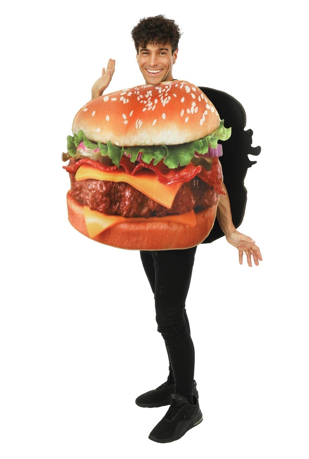 P'tit Clown - Wholesale Costume - Men's - Burger Costume - Adult - One Size2