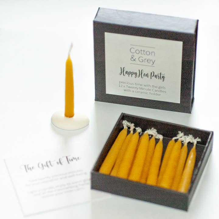Cotton & Grey – wholesale Avsmalnande ljus – Lycklig Hönsfest1
