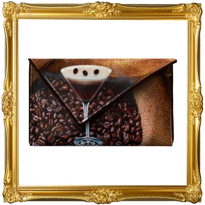 Bolso de mano cruzado Espressotini - Hecho a mano en EE. UU. para venta al por mayor de Kent Stetson Handbags