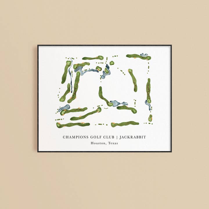 Champions Golf Club Print - Jackrabbit for wholesale by ally aiken design