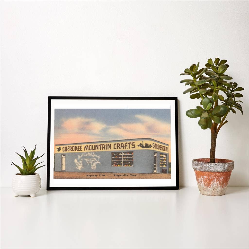 Found Image Press - Wholesale Art Print - Art Print RS-383 Cherokee Moutain Crafts1