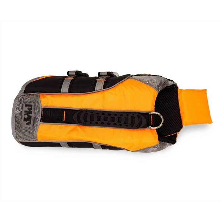 Dollar Paw - Wholesale Pet Jacket - Dog - Dog Life Jacket With Sun Alert Patch - Orange