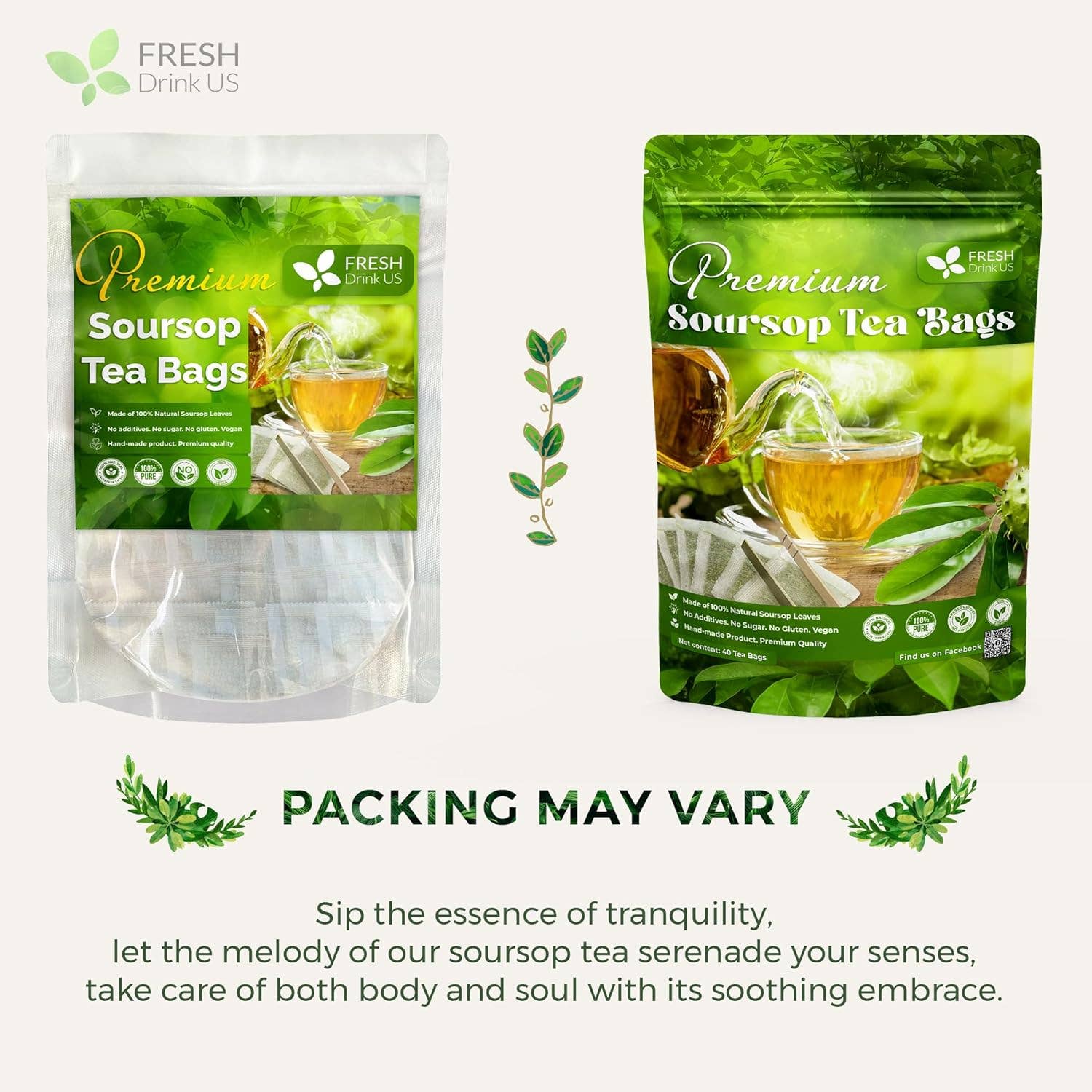 Naomi's Happy Place Shop - Wholesale Health/Detox Tea - Soursop Leaves Tea Version 25