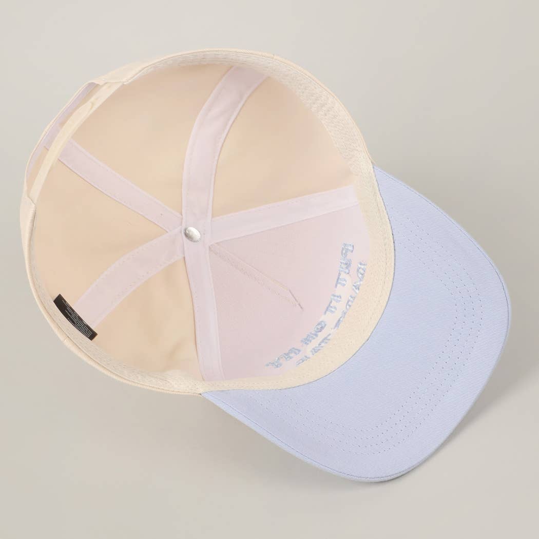 Fashion City - Wholesale Baseball Cap - Unisex - Put It On My Dad's Tab Embroidery Two-Tone Hat42