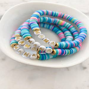 Mia Tia Rainbow {COLOR POP} Heishi Beads Bracelet