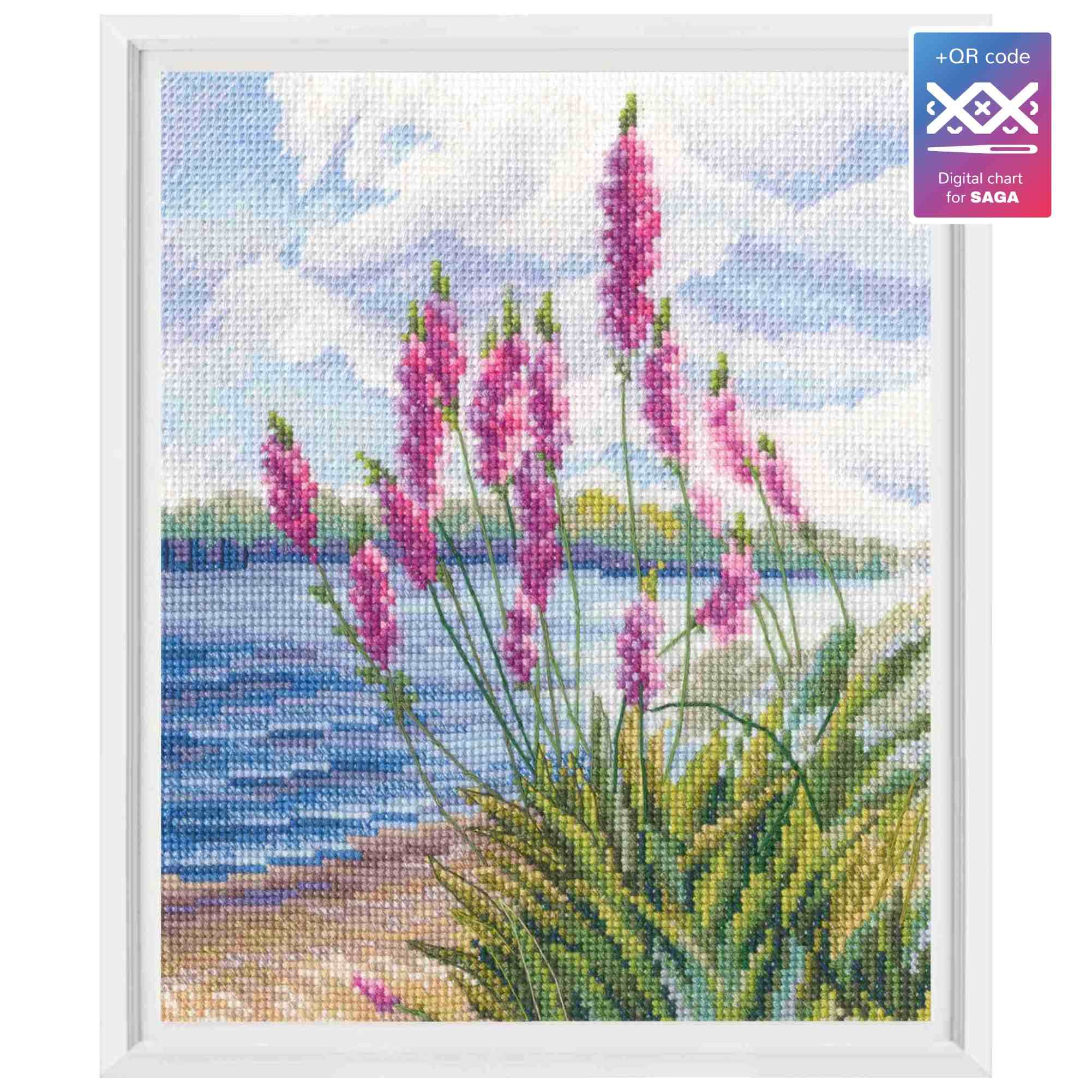 RTO&Collection D'Art (RTO Baltic OU) - Wholesale Embroidery/cross-stitch supplies - Cross Stitch Kit RTO Counted Wildflowers Landscape M9940