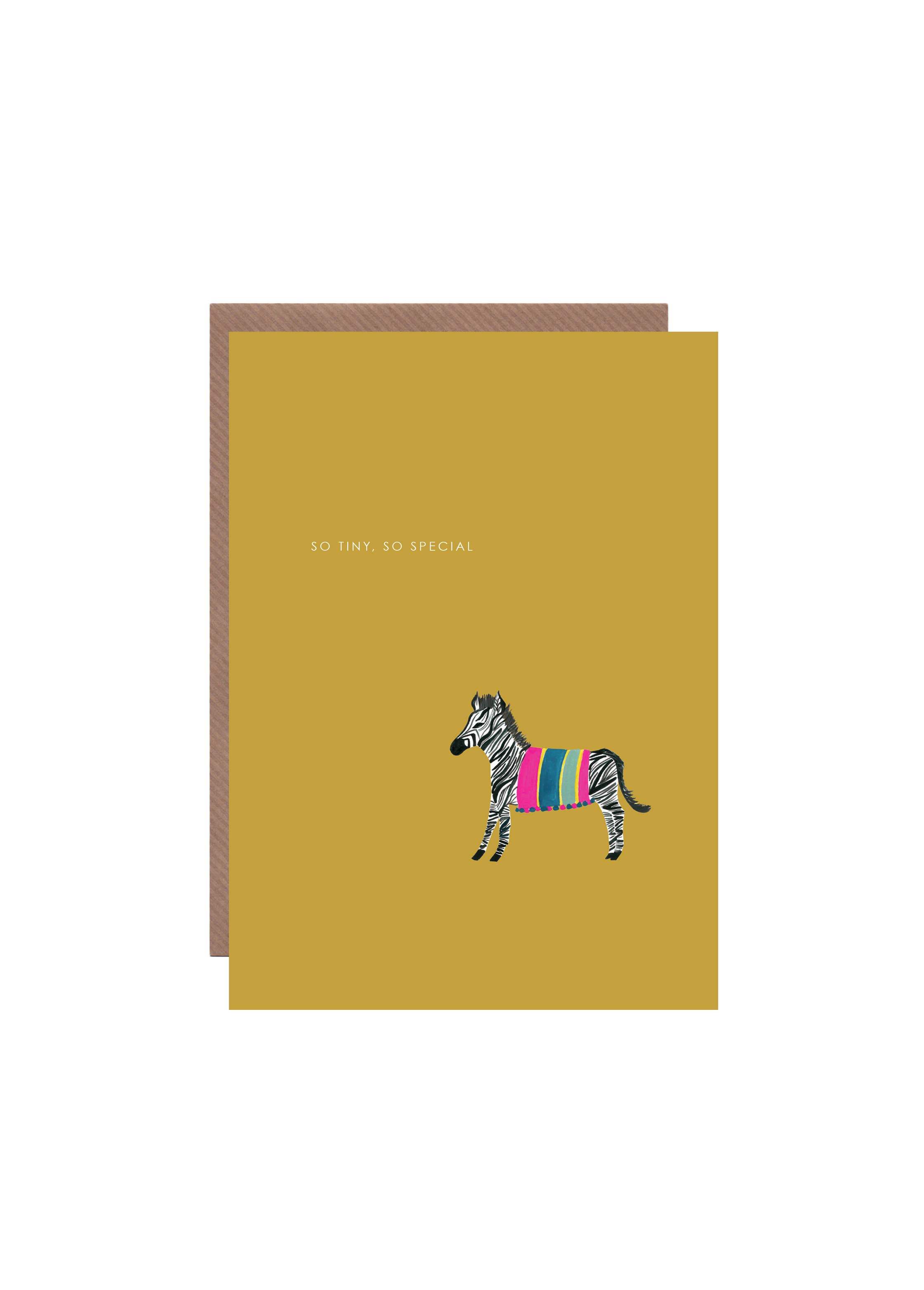 Hutch Cassidy - Wholesale Baby Card - 'Zebra' New Baby Greetings Card