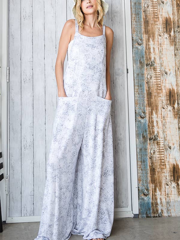 BUCKETLIST - Wholesale Jumpsuit - Women's - R5065 Drawstring Tie Jumpsuit With Pockets