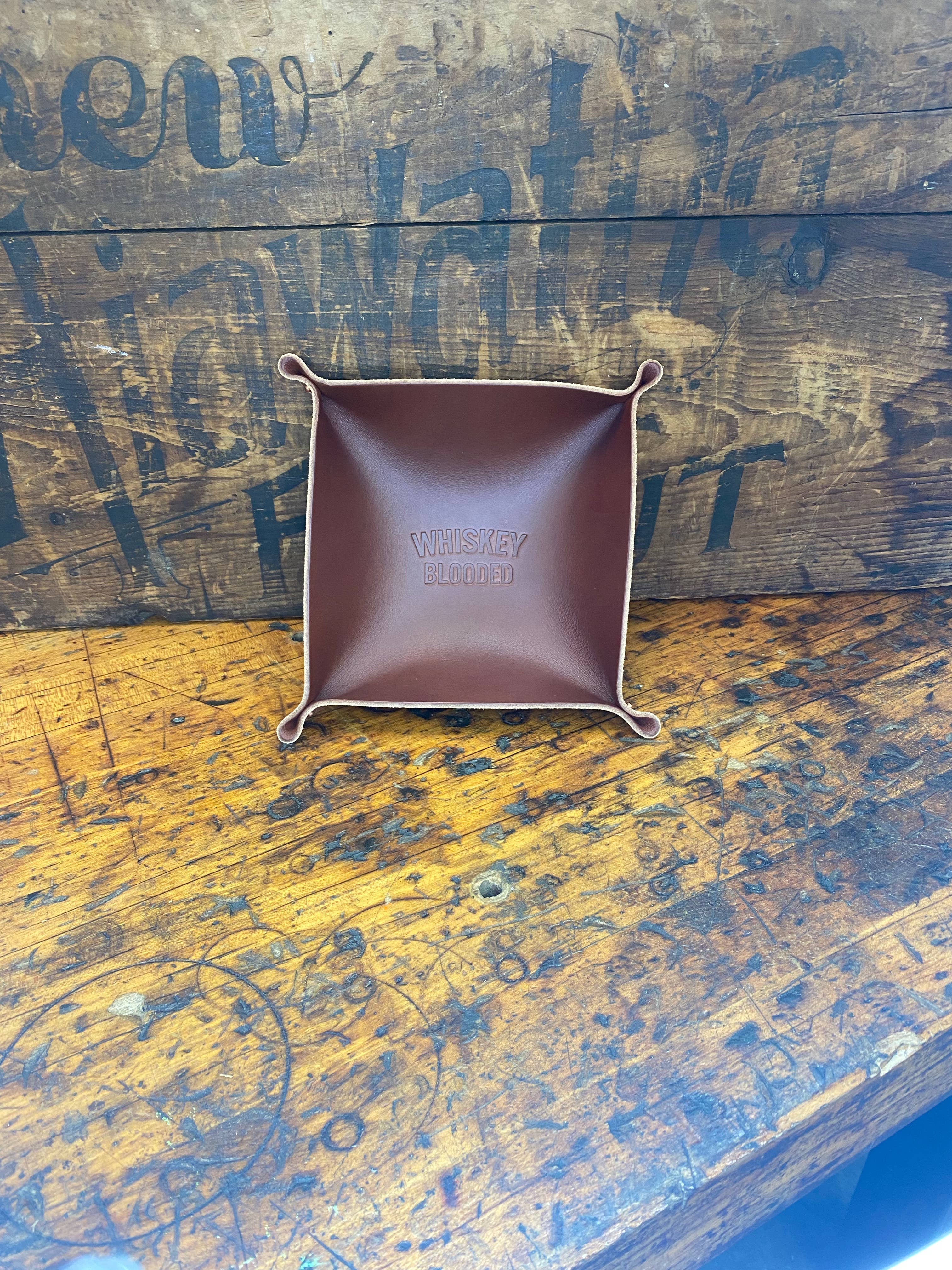 Manready Mercantile - Wholesale Decorative Tray - Leather Valet Tray | Whiskey Blooded1