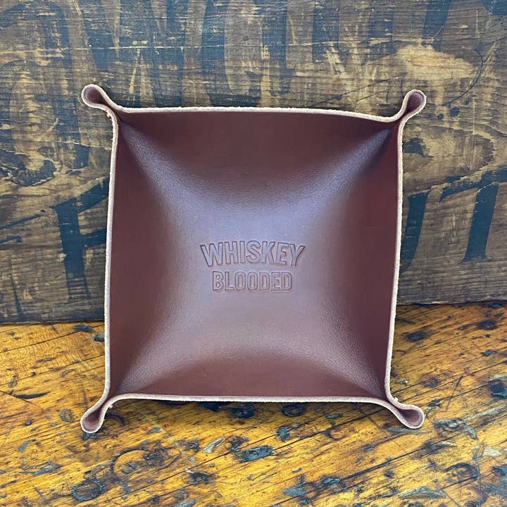 Manready Mercantile - Wholesale Decorative Tray - Leather Valet Tray | Whiskey Blooded1