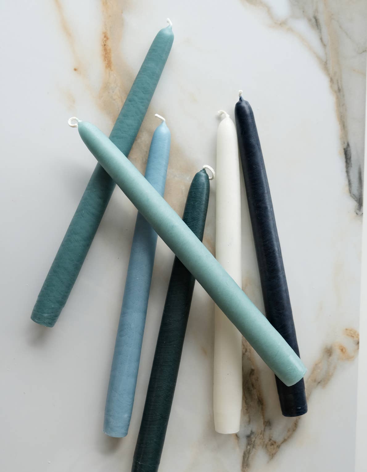 BOTANICA - Wholesale Tapered Candle/Candlestick - Taper Candle Collection, Set of 6 | WATER2